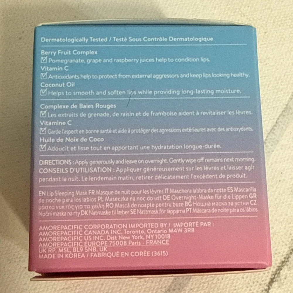 Discontinued Retired Rare Laneige Cotton Candy Lip Sleeping Mask New In Box